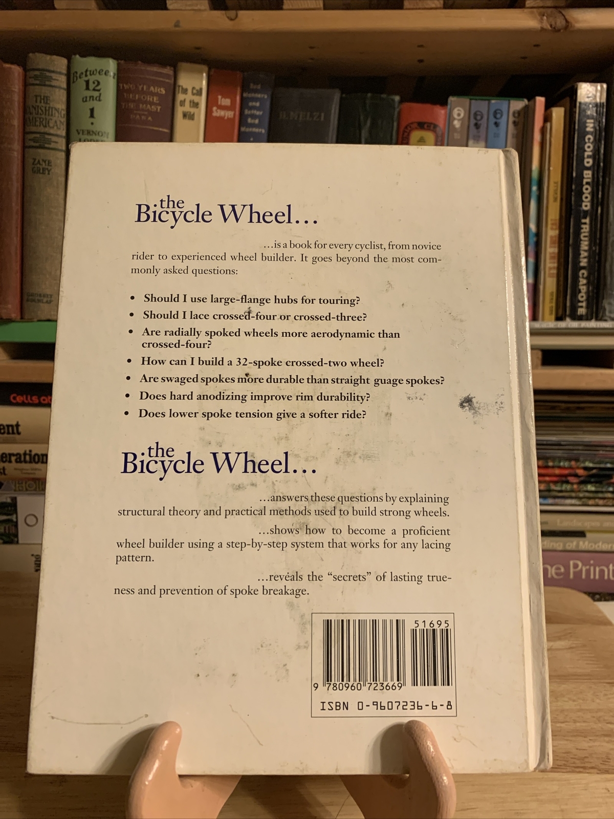 The Bicycle Wheel by Jobst Brandt Hardcover 3rd third edition 1993