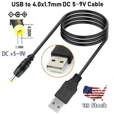 Newly USB A Male to 4.0*1.7mm Connector DC Charger Power Cable Adapter Cord (163