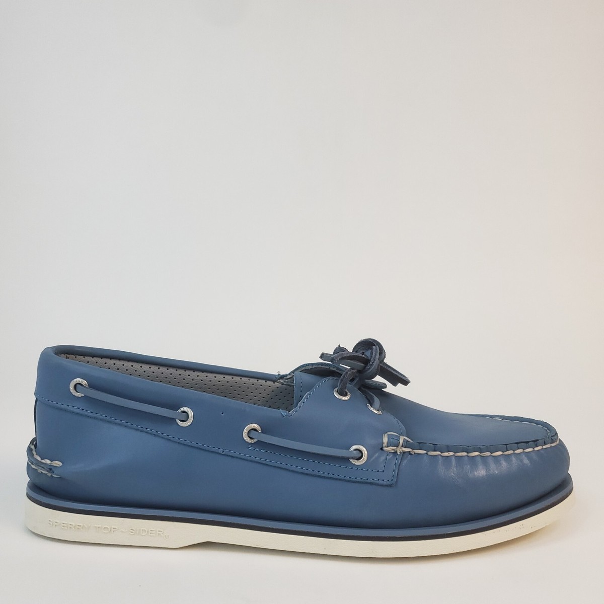 Sperry Gold Cup Authentic Original 2-Eye Blue Boat Shoes  display picture 1
