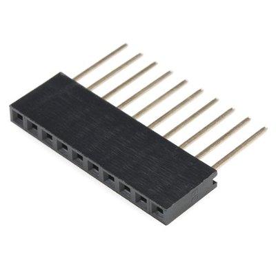 100pcs 10 Pin 2.54 mm Stackable Long Legs Femal Header For Arduino Shield