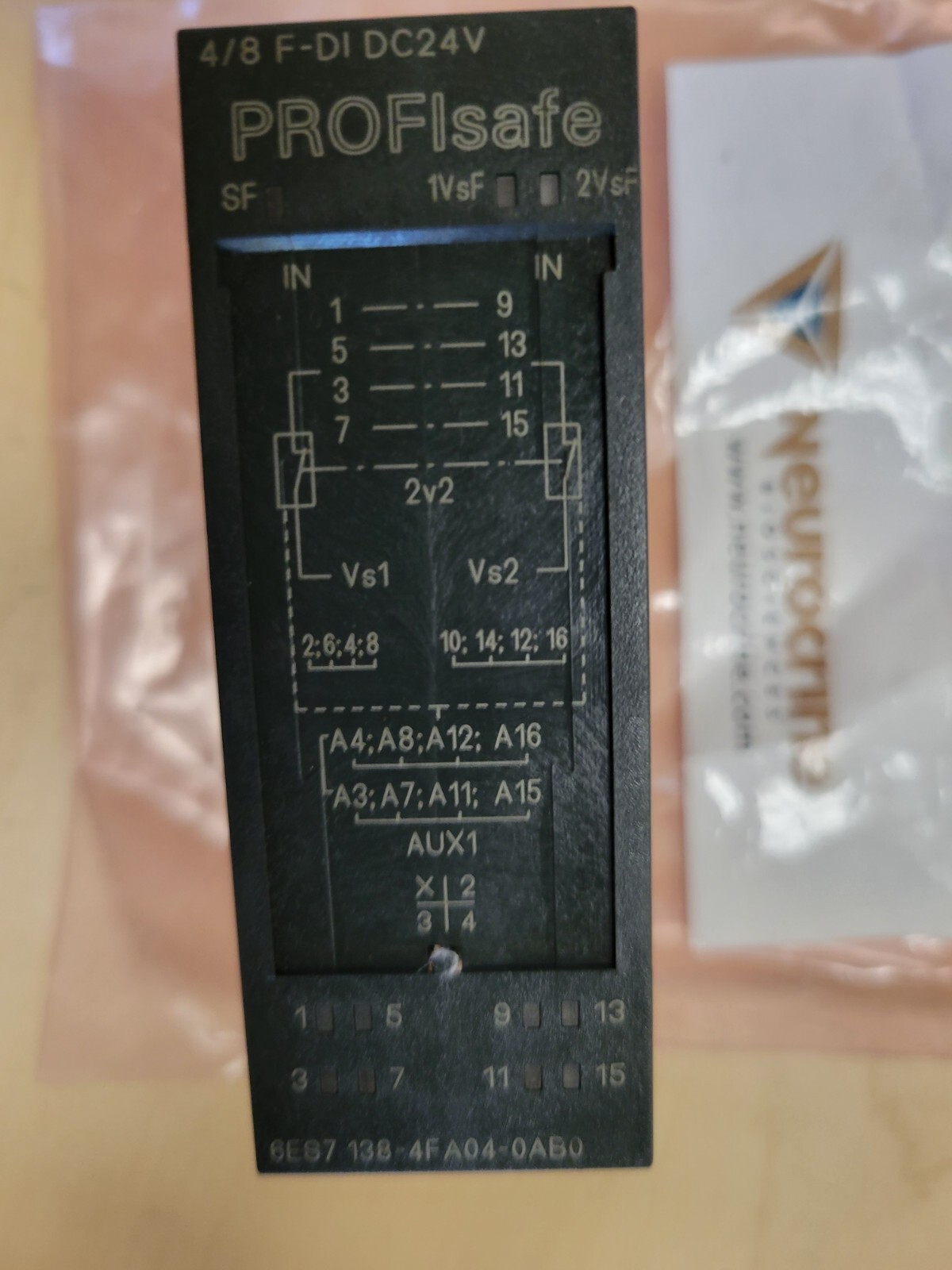 Siemens 4/8 F-DI DC24V 6ES7 138-4FA04-0AB0 PROFIsafe Digital Input ...