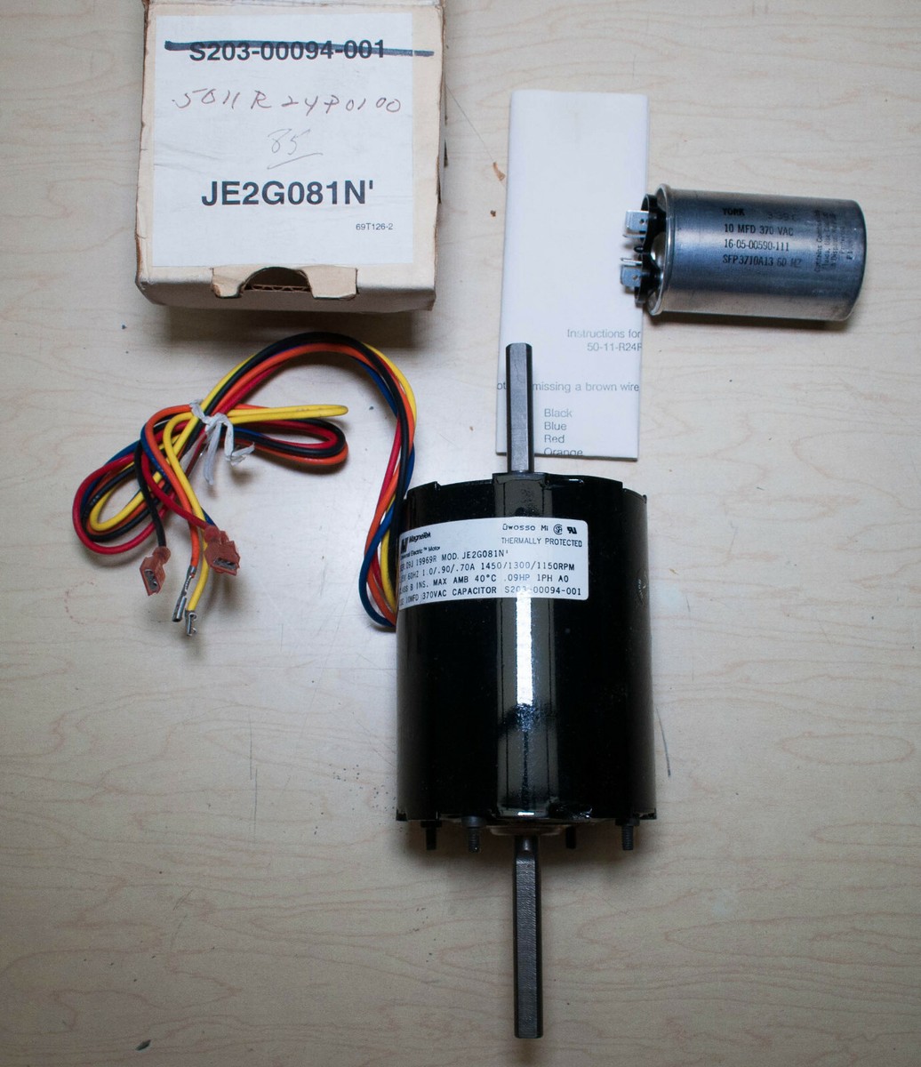 Magnetek 5011R24P0100 AC Fan Motor JE2G081N | eBay