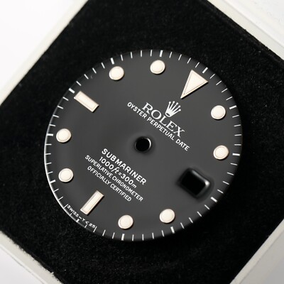 Genuine Rolex Submariner Date Glossy Black Dial Part SWISS -T 25
