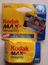 Kodak Max Versatility 400 Film 35mm 24 Exposure Exp 2008