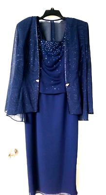 R&M Richards Size 8P Cocktail/Evening Dress Jacket Womens 2 Piece Beaded Navy | eBay R&M Richards Size 8P Cocktail/Evening Dress Jacket Womens 2 Piece Beaded Navy | eBay