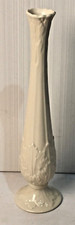 LENOX 11" Florentine Bud VASE White Ivory 3โ Diameter At Base USA Made w Labels
