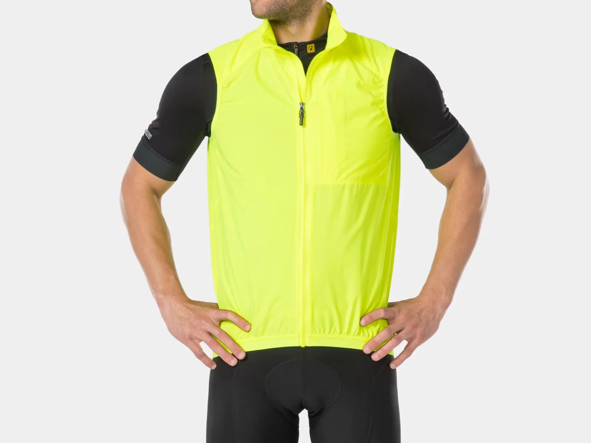 Gilet Cycliste Vintage Bontrager En Laine – Orange, Fermeture Intégrale, Taille M