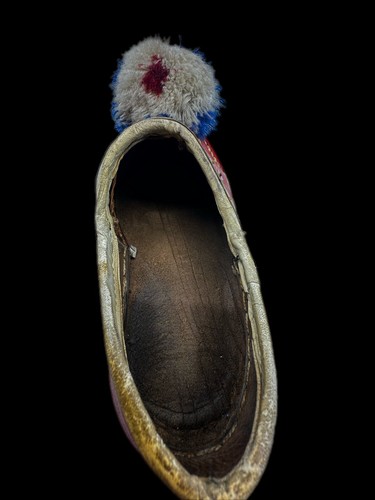 Scarpe vintage TSAROUHI greche per bambini - taglia 16 - pelle fatte a mano - solo esposizione - Foto 15 di 18