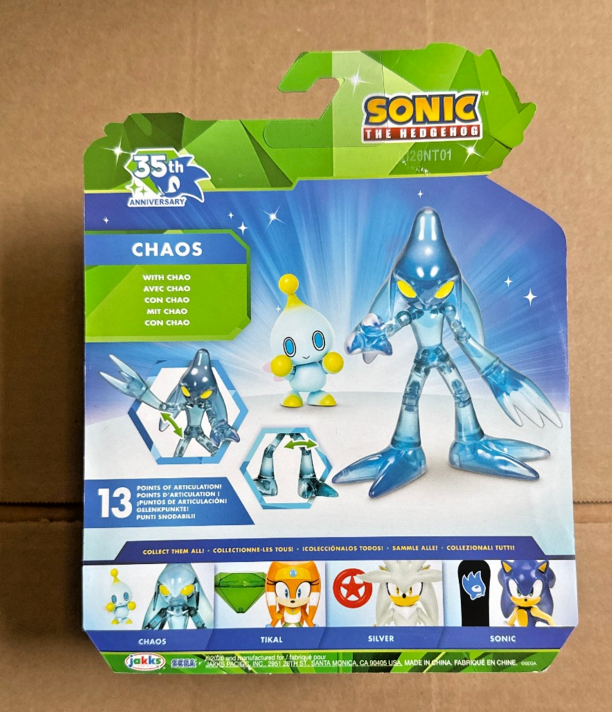 Sonic 35th Anniversary Silver, Tikal, Chaos Collectible Figure