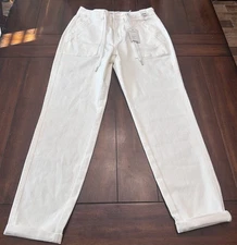 Judy Blue Jeans Jogger High Rise Waist White Stretch Denim Size 5/27 NWT