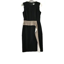 Max Mara Women's Made In Italy Etere Midi Sleeveless Black Dress 6