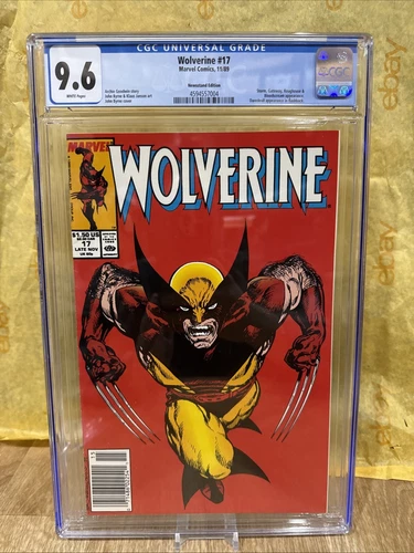 Marvel Comics: Wolverine #17 John Byrne Classic (1989) CGC 9.6 Graded Newsstand