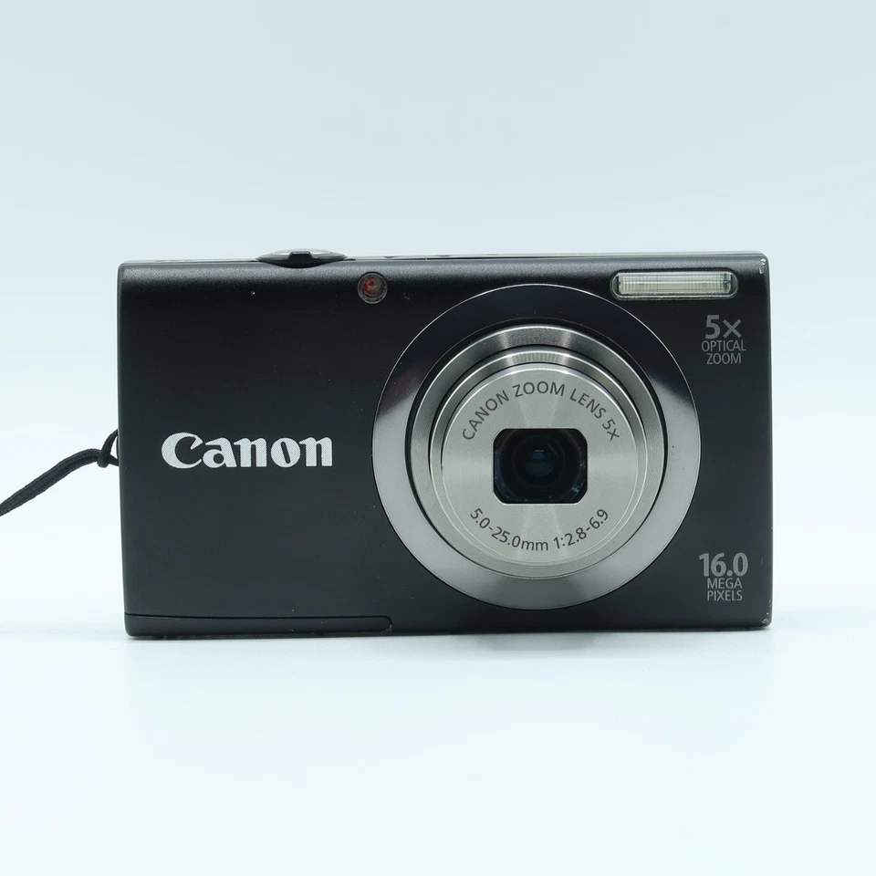 Canon PowerShot A2300 HD 16MP Compact Digital Camera Black Tested Full Kit - Image 3 of 4