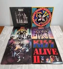 Kiss Original 1970s (6) Vinyls Alive 1 &2 Vintage VG Rock and Roll Lot of 6