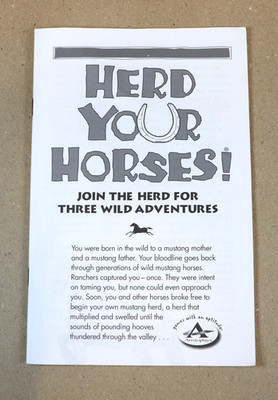 Herd Your Horses Vintage Board Game 2002 Replacement Instruction Manual Booklet