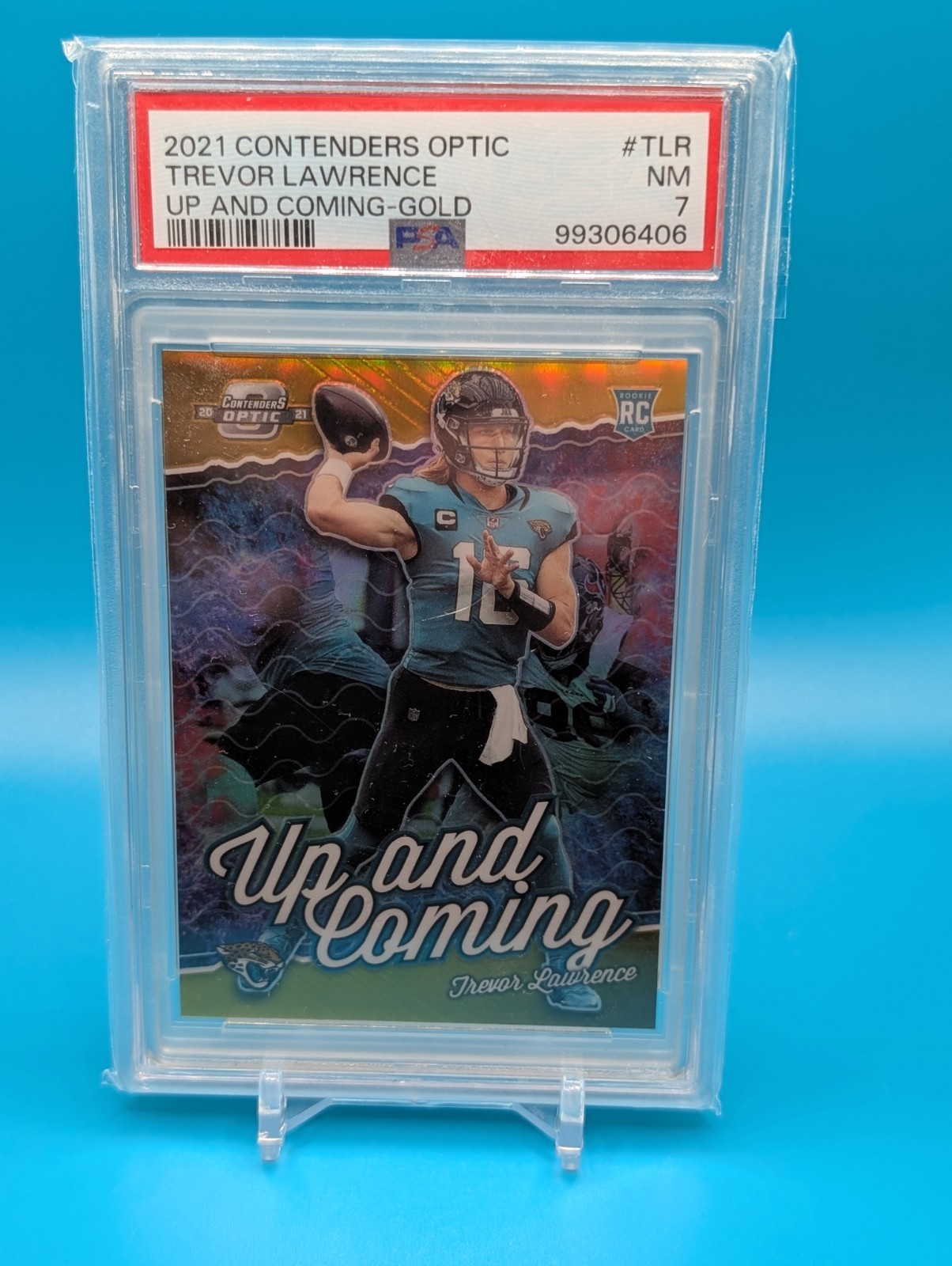 Trevor Lawrence Panini Contenders Optic Up and Coming #TLR Gold