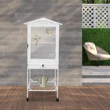 Bird Cage with Wheels,  Cage for Parrots, Large Bird Cage