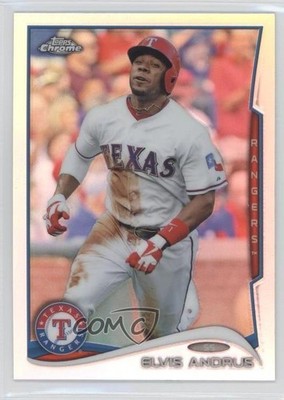 2014 Topps Chrome Refractor Elvis Andrus #187 2a8