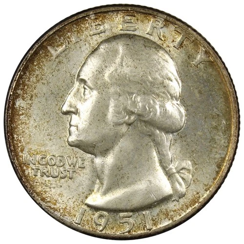 1951-D Washington Quarter UNC/BU Uncirculated Coin A2627