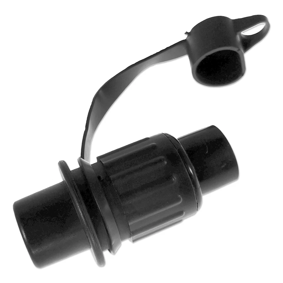 Anhängerstecker Set 3 polig 25A Stecker Steckdose DIN 9680 Schwarz 6V 12V 24V - Bild 4 von 4