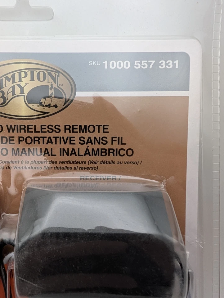 Hampton Bay Ceiling Fan Remote Control Model # 70830 Sealed (Slight PKG Wear) - Image 2 of 4