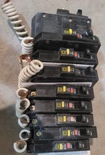 Square D QOB120GFI 20A Single Pole Circuit Breaker