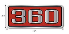 New 360 Engine Valve Cover Decal Sticker For Dodge Plymouth Chrysler Mopar Usa
