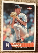 Justin Verlander 2007 Fleer #214 : orange Detroit Tigers