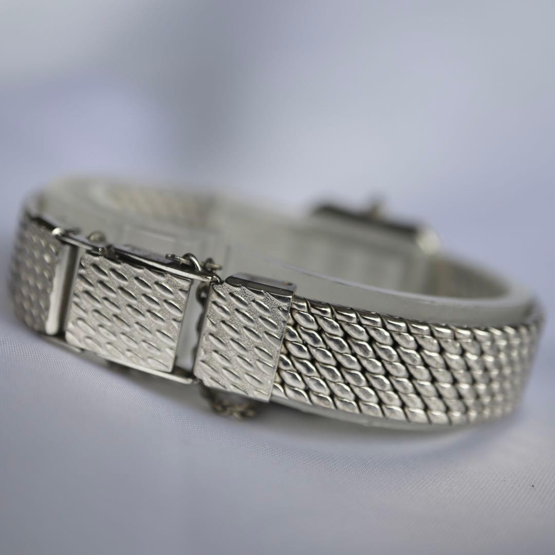 Seiko Excelline Quartz Dress Watch Womens Square Silver Timepiece Vintage image 2