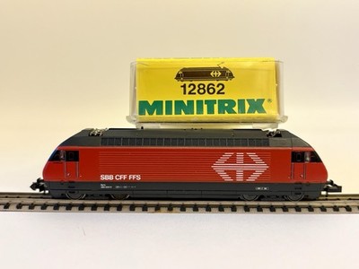 Minitrix 12862 SBB Re 460 E-Lok rot Lokomotive mit NEM DSS in Spur N - OVP