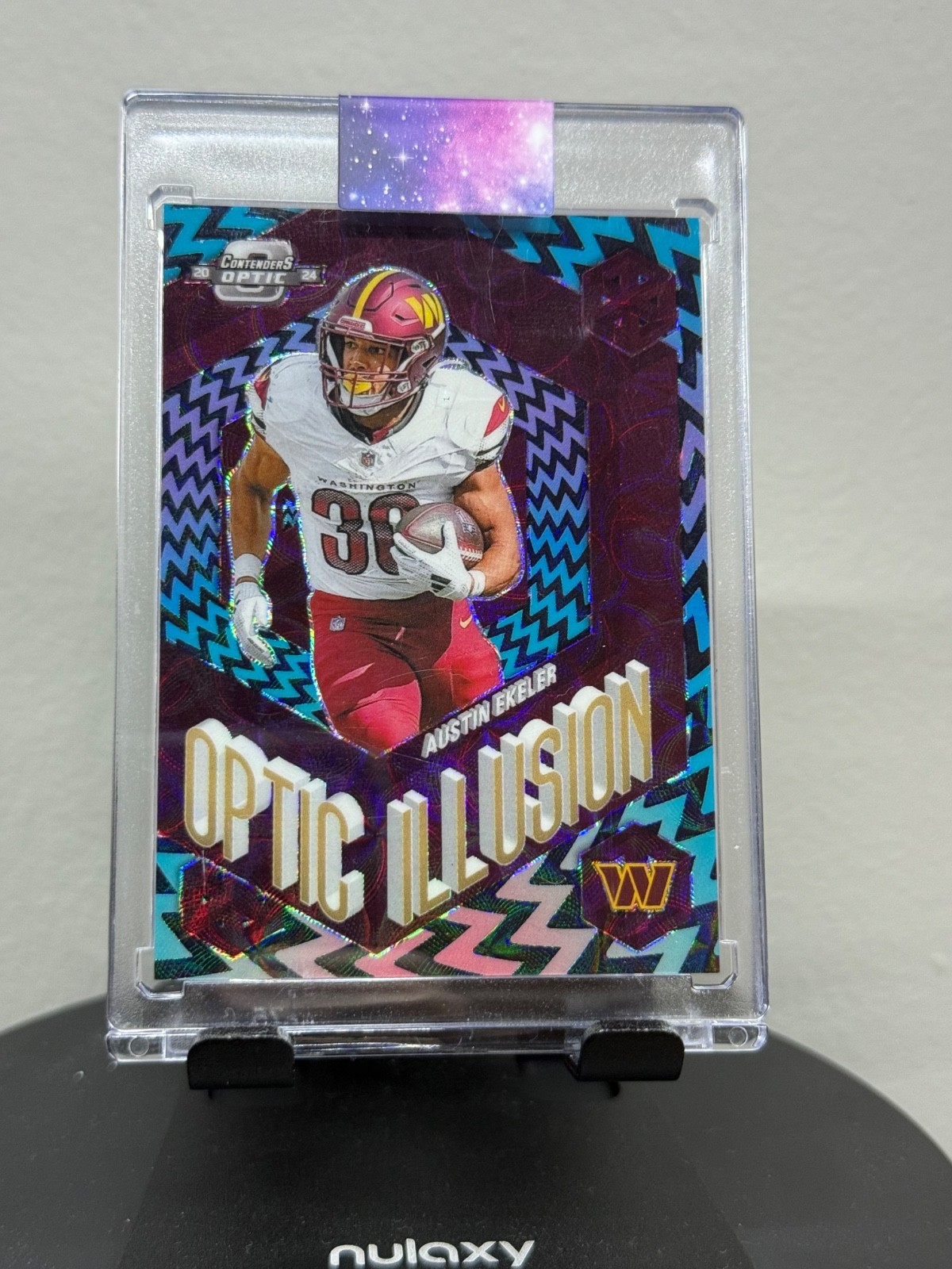 2024 Panini Contenders Optic Illusion Black Scope Prizm Austin Ekeler /25