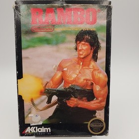 Rambo NES (Nintendo, 1988) Complete CIB No poster Circle Seal
