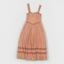 American Eagle Corset V-Waist Dress Size XS Dusty Pink Festival Peasant Cottage