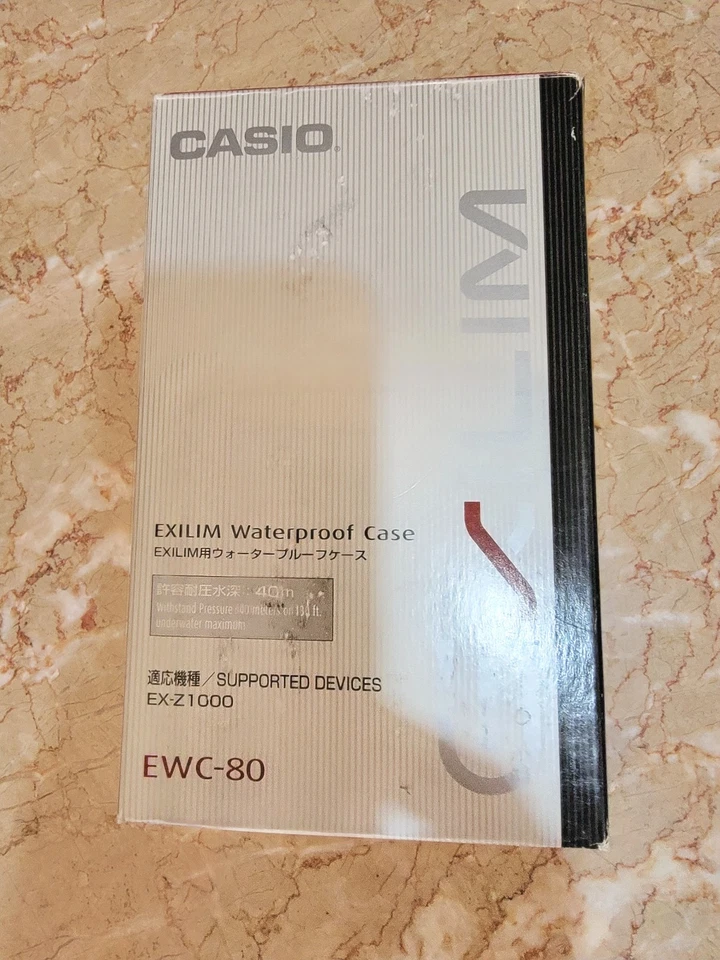 Casio EXILIM ESTUCHE impermeable - EWC-80 para cámara excavadora EX-Z1000 - NUEVO EN CAJA + 1 extra  Foto 2 de 2