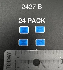 24 Pack 1/24 25 Blue Whelen 900 Ambulance Clear Warning Lights EMS Police Fire