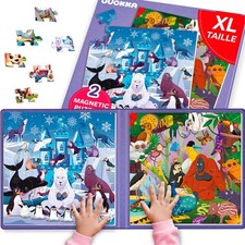 Puzzle Magnétique Enfant 3 4 5 Ans - 2x48 Pièces Jeux Magnétique Enfant