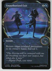 Unauthorized Exit (Showcase) [Murders at Karlov Manor] #298 Foil