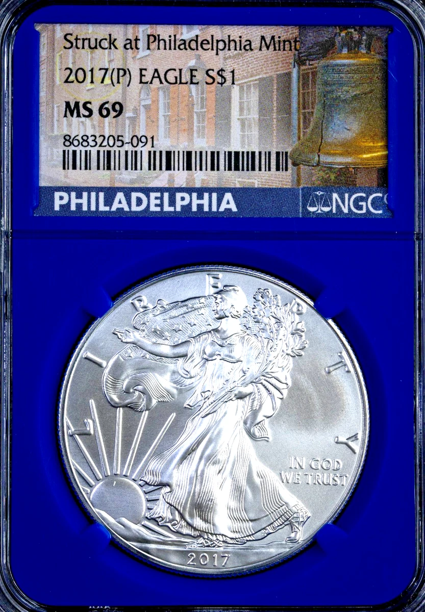 American Eagle MS 69 Graded 2017 Silver Bullion Coins for sale | eBay