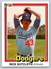1981 Donruss - Rick Sutcliffe #418