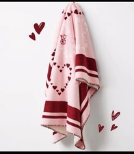 VICTORIA S SECRET HEART VALENTINE S DAY 2026 FLEECE BLANKET 50X60 NEW W TAGS