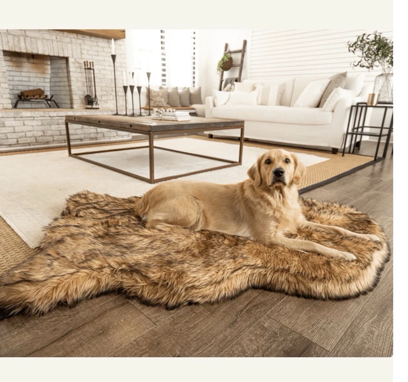 Paw Puprug Pet Bed Curve Tan L/XL Sealed New In A Box