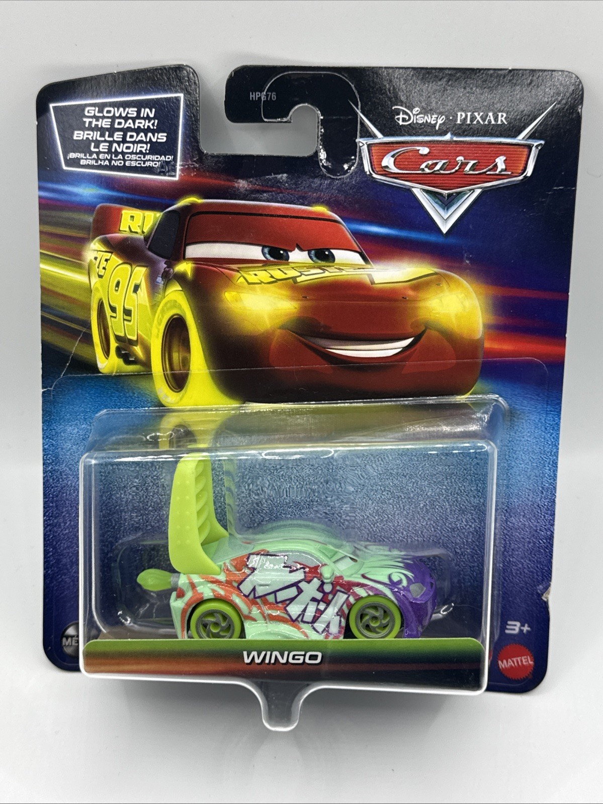 DISNEY CARS DIECAST - Glow Racers - Wingo - New
