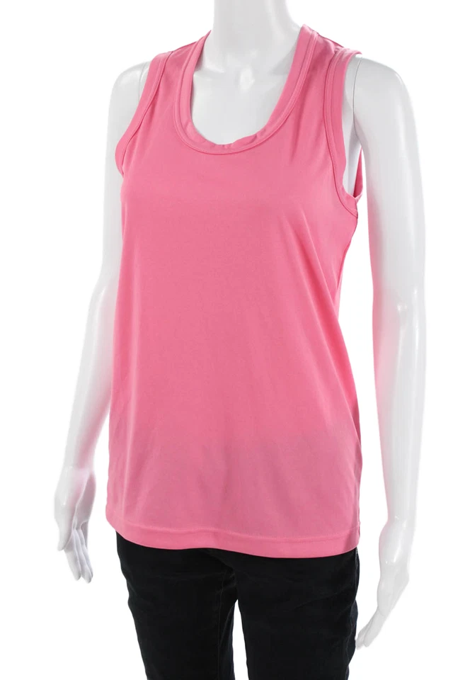 Camiseta sin mangas básica rosa Comme Des Garcons para mujer cuello redondo talla S Foto 2 de 4