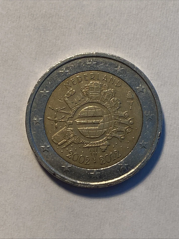 Moneda de 2 euros Nederland 2002/2012 RARA Foto 2 de 2