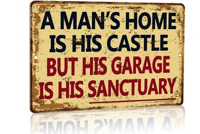 Aluminum Metal Tin Sign Garage Man Cave Wall Decor A Man's Aspictureshow13