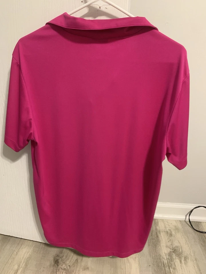 Camisa Polo Coca Cola Spice Para Hombres Talla Mediana 21 ptp Rosa Fucsia Golf Hecha en EE. UU. Rara Foto 2 de 4