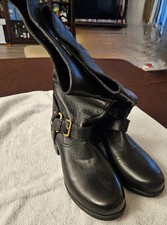 Stivale PRADA donna pelle nera  misura 42 mai usato