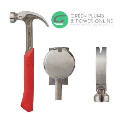 Milwaukee Stahl gebogener Klauenhammer 16oz/450g - 4932478655