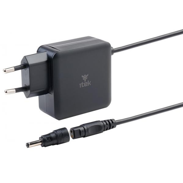 ALIMENTATORE UNIVERSALE 65W ITEK x NOTEBOOK DA 65W Tecnologia GaN, Super Slim, 8