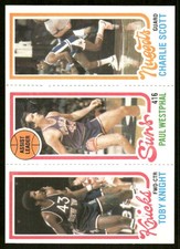 1980-81 Topps Toby Knight / Paul Westphal / Charlie Scott TL #77 / 168 / 188